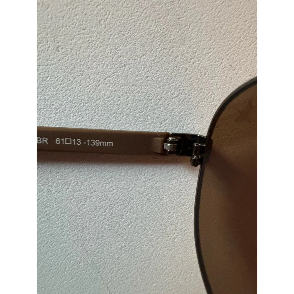 Eddie Bauer Eastmont Polarized Aviator Sunglasses - Brown/Gold Metal Frame